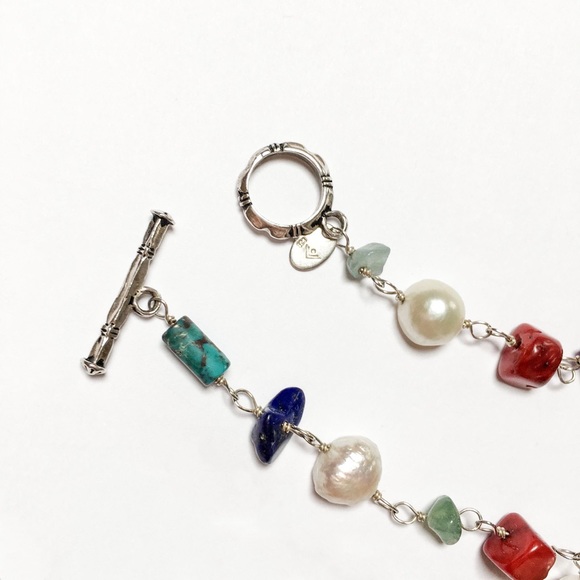 SILPADA 925 Multi-Stone Multi-Color Necklace N1033 - Picture 3 of 3